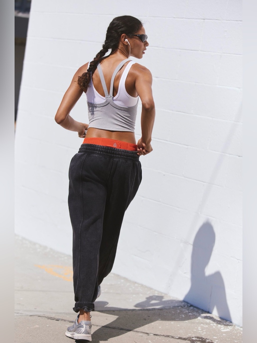 FP Movement by Free People Sprint to the Finish Sweatpants ~ Mineral Wash Black - Picture 5 of 16